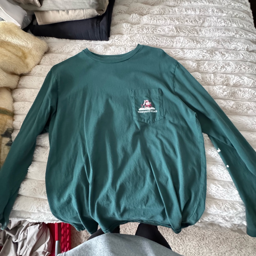 Vineyard Vines Deep Green Crewneck Tee